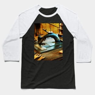 Old Fashioned Sewing Machine Baseball T-Shirt